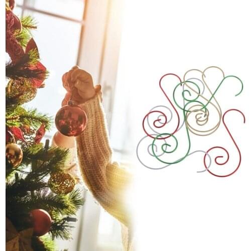 20pcs S-shaped Hook RackMini Multi-purpose Metal S Shape Hooks Christmas Tree Holder Decoration Stainless Steel Hook