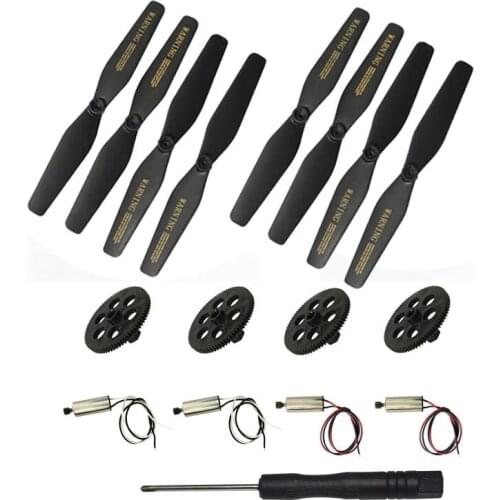 VISUO XS809S RC Quadcopter Spare Parts Crash Pack Propeller Prop & Motor & Gear & Screwdriver