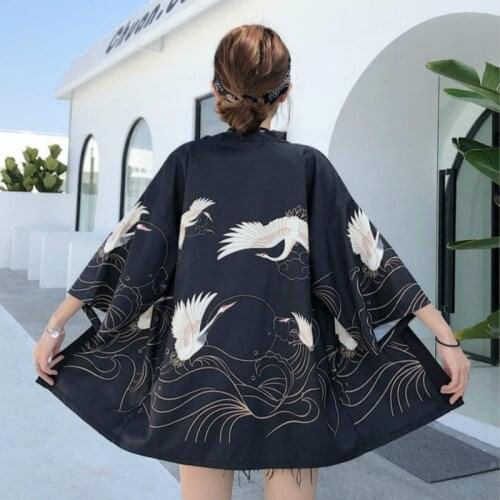 Japanese kimono yukata female kimono cardigan fashion blouse women 2020 cardigan haori Japanese traditional kimono streetwear