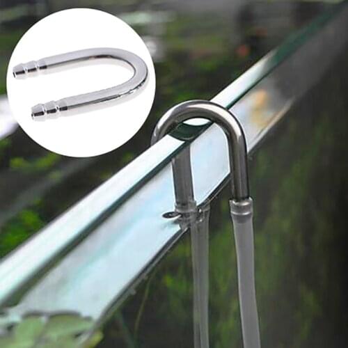 1 pc u shape connectors aerater oxygen pump co2 system accessories for aquarium fish tank air tube 4-5mm inside diameter