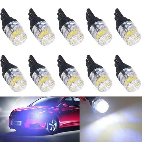 2Pcs T15 SMD 5050 Bright LED Car Vehicle Side Tail White Light Lamp Bulb