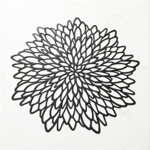 20pcs Dining Table Placemat Pattern Kitchen Plant Coffee Table Mats Cup Coasters Plate Home dining table Decoration