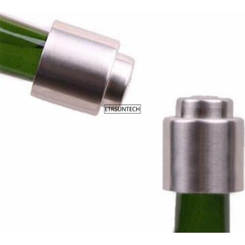 50pcs Sealer Caps Vacuum Stainless Steel Sealed Bottle Stopper For Champagne Wine Bottle Stopper Vacuum Seal Protector