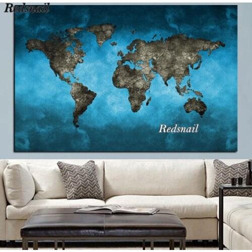 Abstract 3D World Map 5D Full Square Diy Diamond Painting Globe Map Round Embroidery Daimond Cross stitch Mosaic Decor EE255