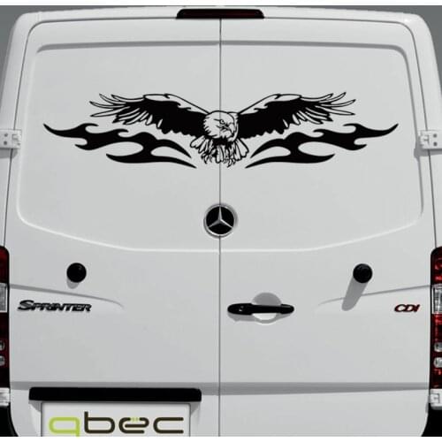 AMERICAN EAGLE FULL WING Graphics Camper Van Boat RV Motor Home Truck Window Vinyl Graphics Kit Decals Car Stickers