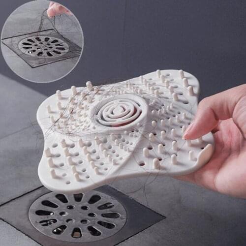 Anti-blocking Hair Catcher Hair Stopper Plug Trap Shower Floor Drain Covers Sink Strainer Filter Kitchen Bathroom Accessories