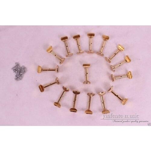 Free shipping 50 Pairs 100 pcs violin chin rest screw Clamp Golden 4/4 New Yinfente