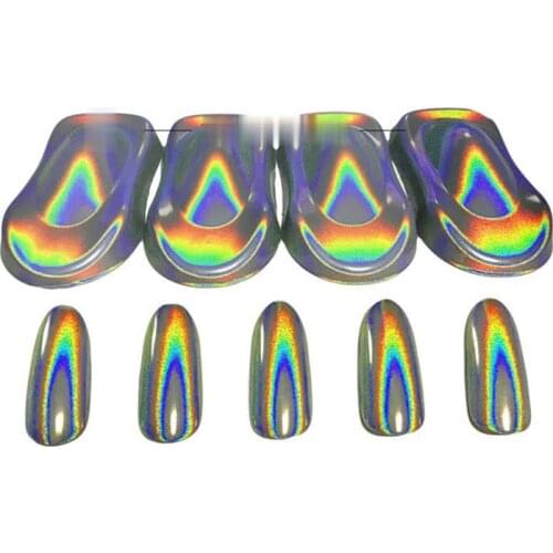 Spectraflair Silver Rainbow Holographic Chameleon Pearl Pigments DM-600 series for Nail Polish Auto Acrylic Paints for Painting