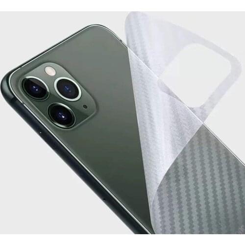 For iPhone 11 Pro Max Back Screen Protector 3D Carbon Ultra Thin Protective Film-2 pack