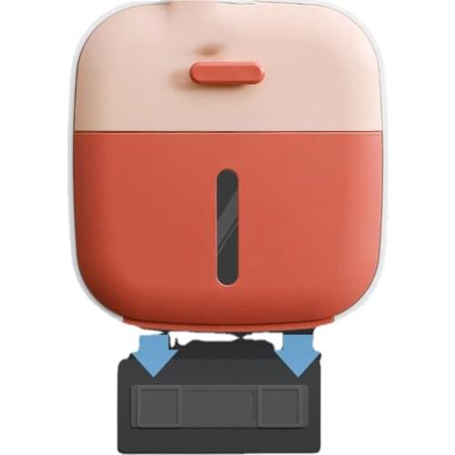 Home Office Tissue Box Storage Bathroom Toilet Paper Portable Cute Wall Hanging Tissue Box Holder Rangement Household Eg50zj