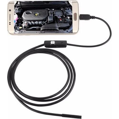 By dhl or ems 100 pcs 3.5M 7MM 720P 6 LED Android Phone USB Endoscope Waterproof Borescope Tube Snake Camera Inspection