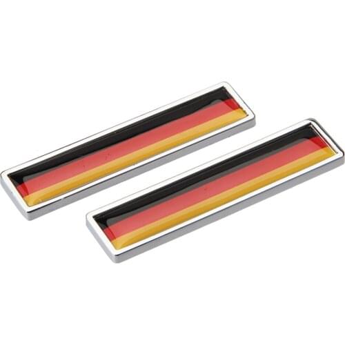 Germany flag logo Sticker Car Door Decal Emblem for Corvette Infiniti Daihatsu Honda Hyundai Dodge Holden Dacia Ducati Ford GMC
