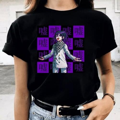 2021 Hot Japanese Anime Women Ouma Kokichi Danganronpa T-shirts Female Manga Kawaii Graphic TShirts Women Cotton Harajuku Tshirt