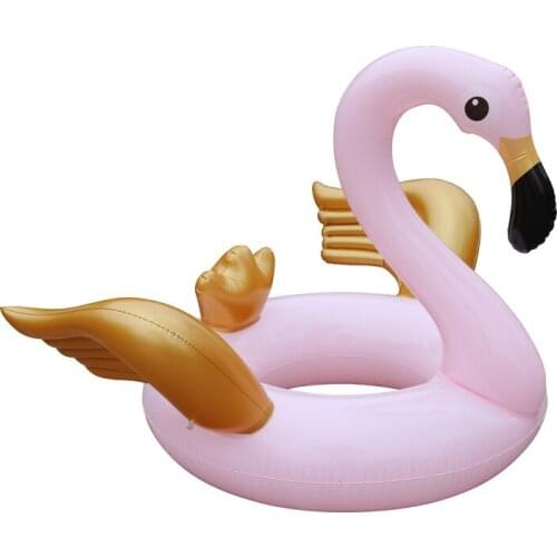 Giant Inflatable Flamingo Pool Floats Pink Ride-on Swimming Circle Ring Adults Children Water Party Toys Piscina Beach