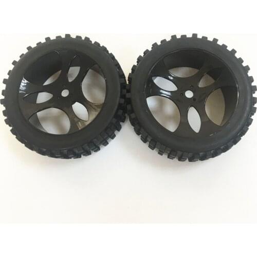 HSP RACING RC CAR ORIGINAL ACCESSORIES SPARE PART NO. 07155 WHEELS COMPLETE FOR 1/5 SCALE ELECTRIC POWER RC CAR BUGGY 94077