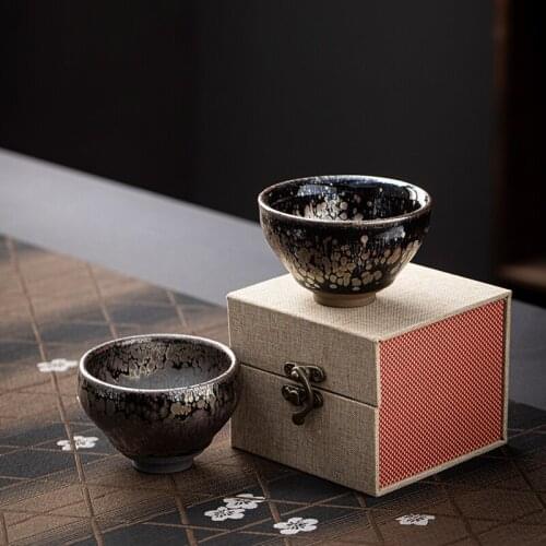 TANGPIN Jianzhan Ceramic Tea Cup with Gift Box 110ml