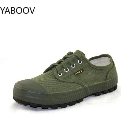 2019 Mens Military Shoes Combat Mens Low Top Hard-Wearing Tactical Big Size 46 Rubber Footwear Male Safety Work Shoes