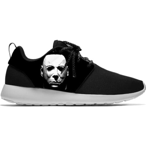 Halloween Horror Michael Myers Hot Fashion Classic Sport Running Shoes Lightweight Breathable 3D Printed Men women Mesh Sneakers