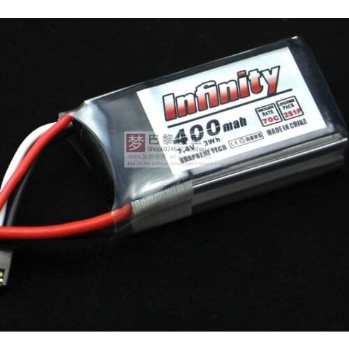 1pcs Infinity Rechargeable Lipo Battery 7.4V 11.1V 400MAH 70C Race Spec Lipo Battery For RC Aircraft Quapcopter Drone