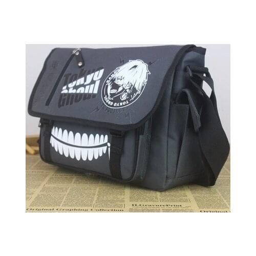 Tokyo Ghoul Fashion Anime Canvas Shoulder Bags Soft Tote Messenger Handbag Casual Shopping Bag Lady Girls New