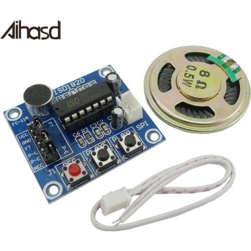 1PCS ISD1820 Voice Recording Recorder Module With Mic Sound Audio Loudspeaker for arduino