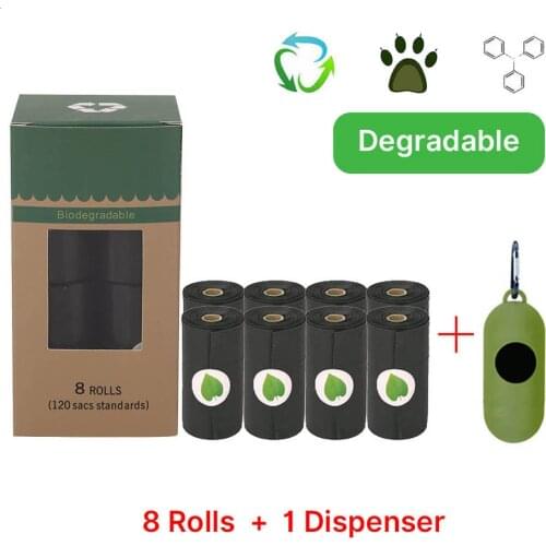 New Biodegradable Dog Poop Bags Eco-Friendly Pet Waste Dispenser Outdoor Carrier Pet Poop Bags Dog Walking Supplies Accessories