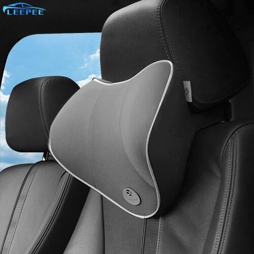 3D Memory Foam Cushion Car Neck Pillows Head Support Protector Breathable Headrest Backrest Cushion For Car Travel Office Chair