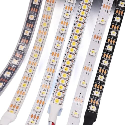 SK6812 WWA RGBW RGBNW RGB Led Strip Individual Addressable 4 in 1 Similar WS2812B Flexible Ribbon Tape Diode DC 5V Pixel Lights