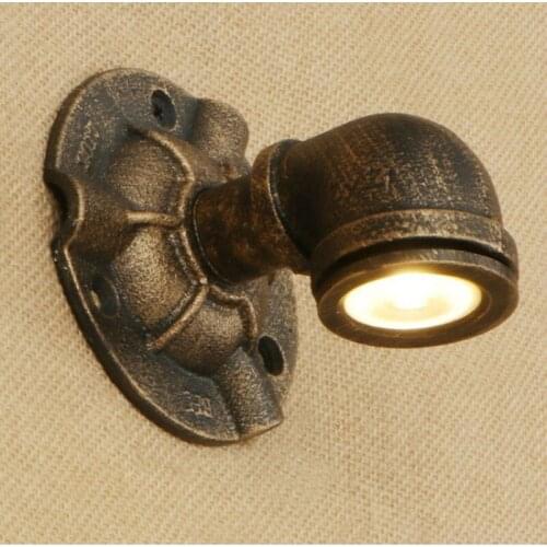LED Industrial loft luminaire iron water pipe rusty style retro wall lamp chandelier lights for living room bedroom WJ121115