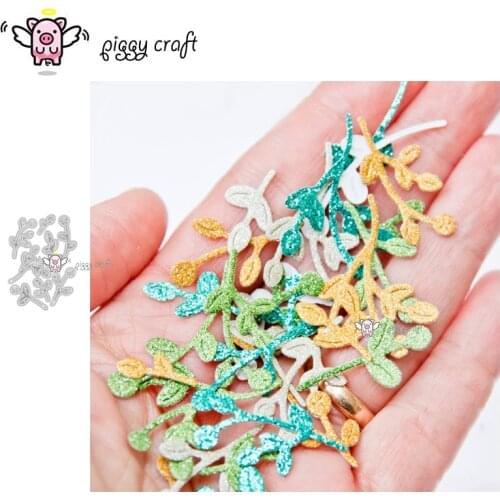 Piggy Craft metal cutting dies cut die mold Flower fruit leaf strip Scrapbook paper craft knife mould blade punch stencils