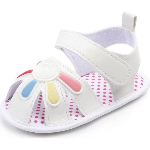 Spring summer flowers baby girl shoes soft rubber bottom non-slip toddler baby First walk shoes soft bottom XZ27