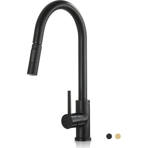 Pull Out Black Sensor Kitchen Faucets Stainless Steel Smart Induction Mixed Tap Touch Control Sink Tap Torneira De Cozinha
