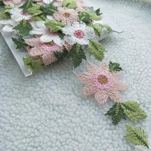 Embroidered lace lace hand-cranked lace barcode color flower clothing accessories