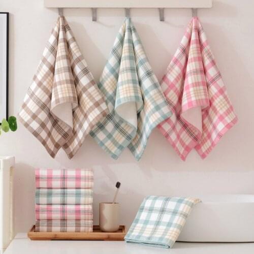 100% Cotton Face Towel Home Bath Towels For Adults Face Towel Soft Friendly Face Hand Thick Absorbent Bathroom Towels