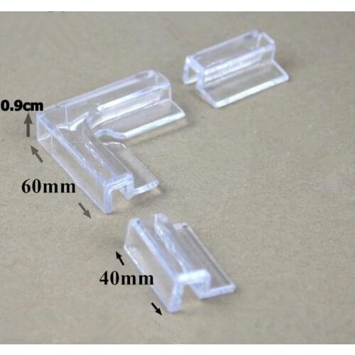 3PCS 5mm 6mm 8mm 10mm 12mm Aquarium Glass Protection Angle Fish Tank Glass Cover Acrylic Clip Strong Support Holder
