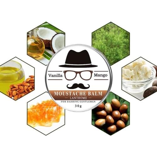 30G Beard growth fluid Beard Balm Moustache Wax for styling hair growth fluid forehead growth fluid beard serum