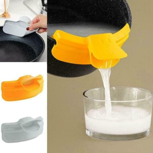 Round Mouth Edge Deflector Duckbill Leakproof Kitchenware Pot Liquid Deflector Soup Pourer Kitchen Tools Accessories