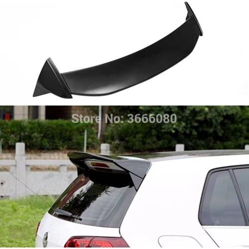 For Volkswagen Golf 7 VII MK7 Standard 2014 - 2017 ABS Plastic Unpainted Primer Color Rear Roof Spoiler Trunk Wing Lip 3Pcs