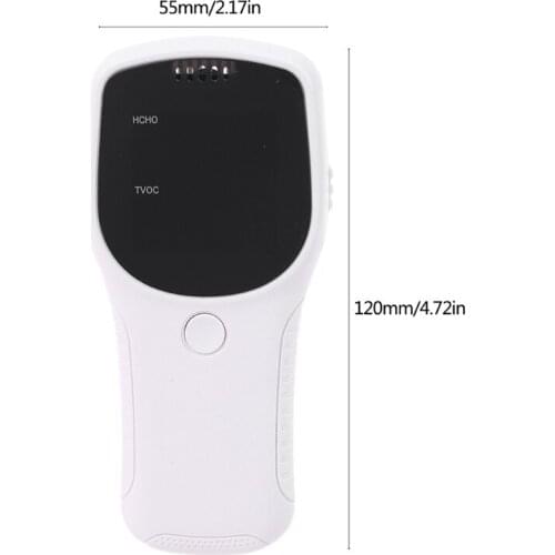 Home Digital LED Display Analyzer Office Meter Tester Accurate HCHO TVOC 3D Convection Monitor Air Quality Detector