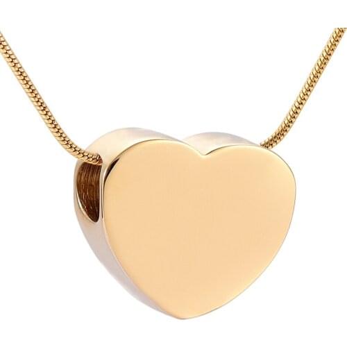 Double 11 Smooth Float Heart Urn Pendant Memorial Remains Ashes Keepsake Necklace,Waterproof Cremation Urn Jewelry