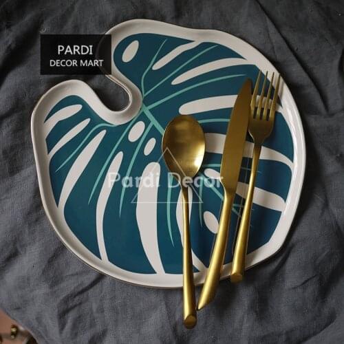 Hot Monstera plate jewelry storage plate Paradise tray Botanical 1pc/lot