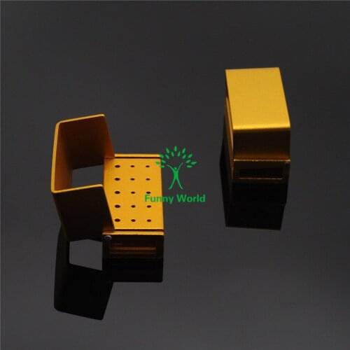 Hot Sale 2pcs 15Hole Burs Holder Blocks ALUMINIUM Autoclavable