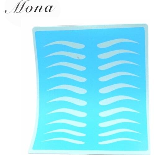 5 Pcs blue Rubber Eyebrow Fake Skin 15cm x 20cm Permanent Makeup Tattoo Practice Skin for Beginners
