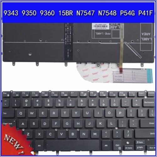 Laptop Keyboard for DELL XPS13 9343 9350 9360 15BR N7547 N7548 P54G P41F Notebook Replace Keyboard