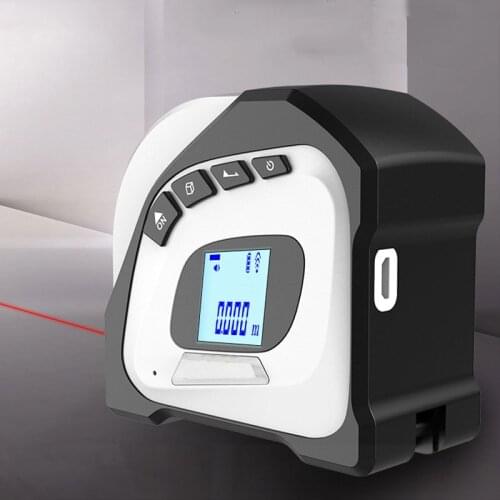 40M Laser Roulette Trena Measuring Digital Tape Measure king laser Rangefinder Infrared Meter Tool Retractable