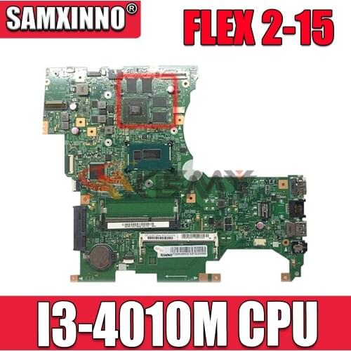 Akemy LF15M MB 13308-1 448.00Z04.0011 For lenovo FLEX 2-15 Laptop motherboard SR16Q I3-4010M CPU