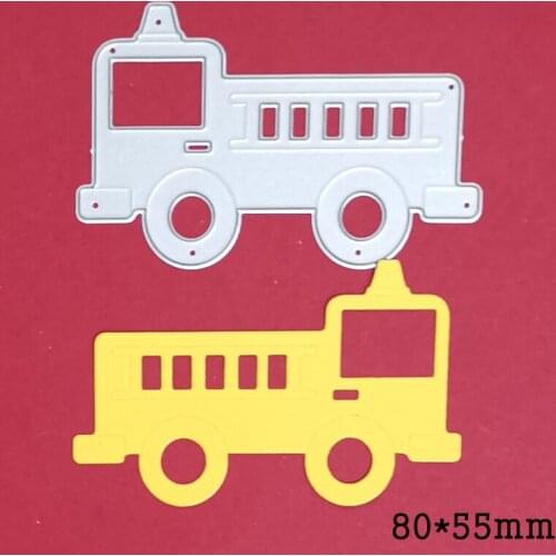 Metal Cutting Dies Fire Engine Truck 2021 new Craft Knife Blade Punch Die Stencil For Diy Scrapbook Paper Cards Embossing Die