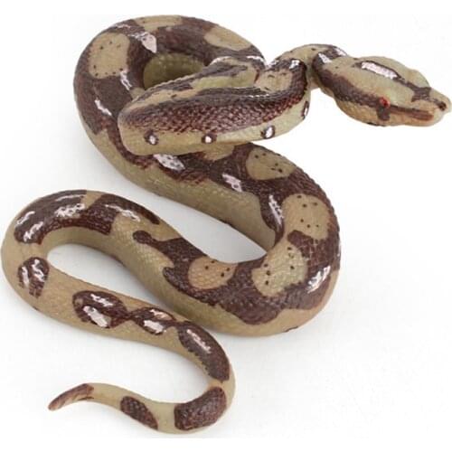 Simulation Solid Python Figure Collectible Toys Prank Snake Animal Action Figures Kids Animal Sandtable Scene Toys