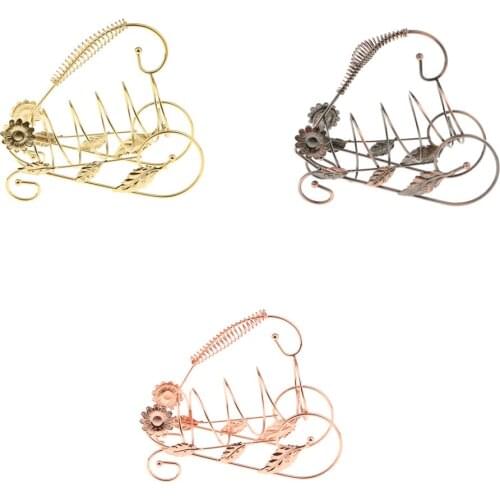 Countertop Metal Wire Red Wine Rack Champagne Red Wire Bottle Holder Kitchen Bar Storage Shelf Glass Organizer