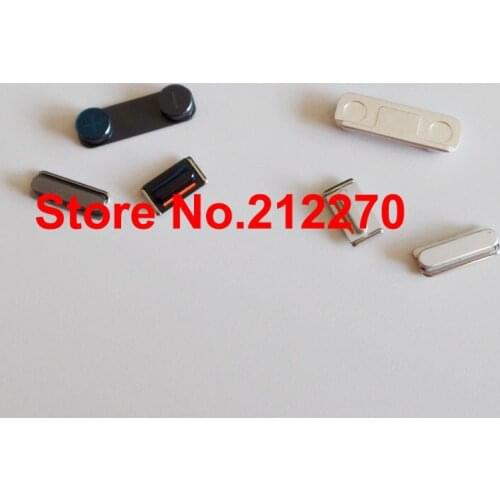 YUYOND 50set/lot Original New Complete Side Buttons Power Volume Mute Switch Button Set Replacement Parts for iPhone 5 Wholesale